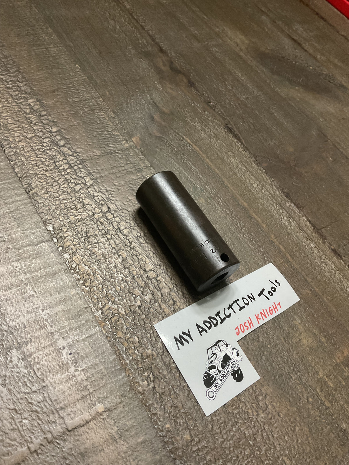 Snap on 3/8” drive 13/16” deep well impact socket 6pt