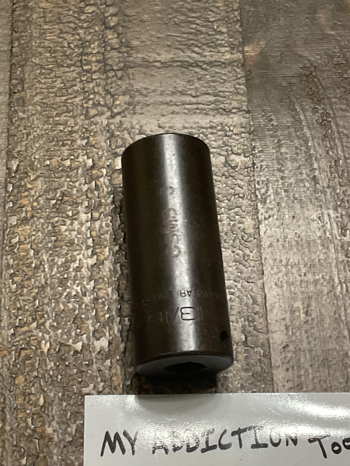 Snap on 3/8” drive 13/16” deep well impact socket 6pt