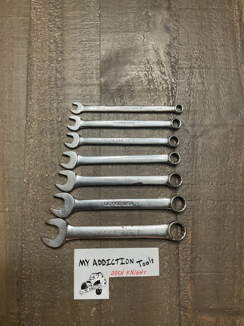 Snap on 7 piece SAE stubby wrench set all wrenches work as they should