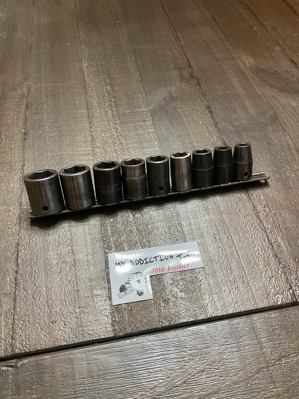 Snap on 1/2” drive SAE shallow 6pt impact socket set work just as they all should