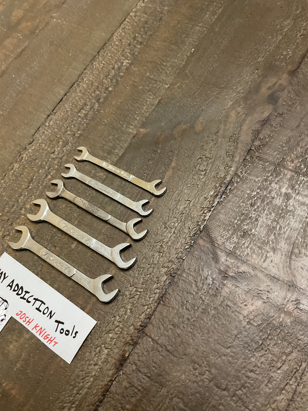 Snap on 5 piece ignition wrench set no owner markings great working condition